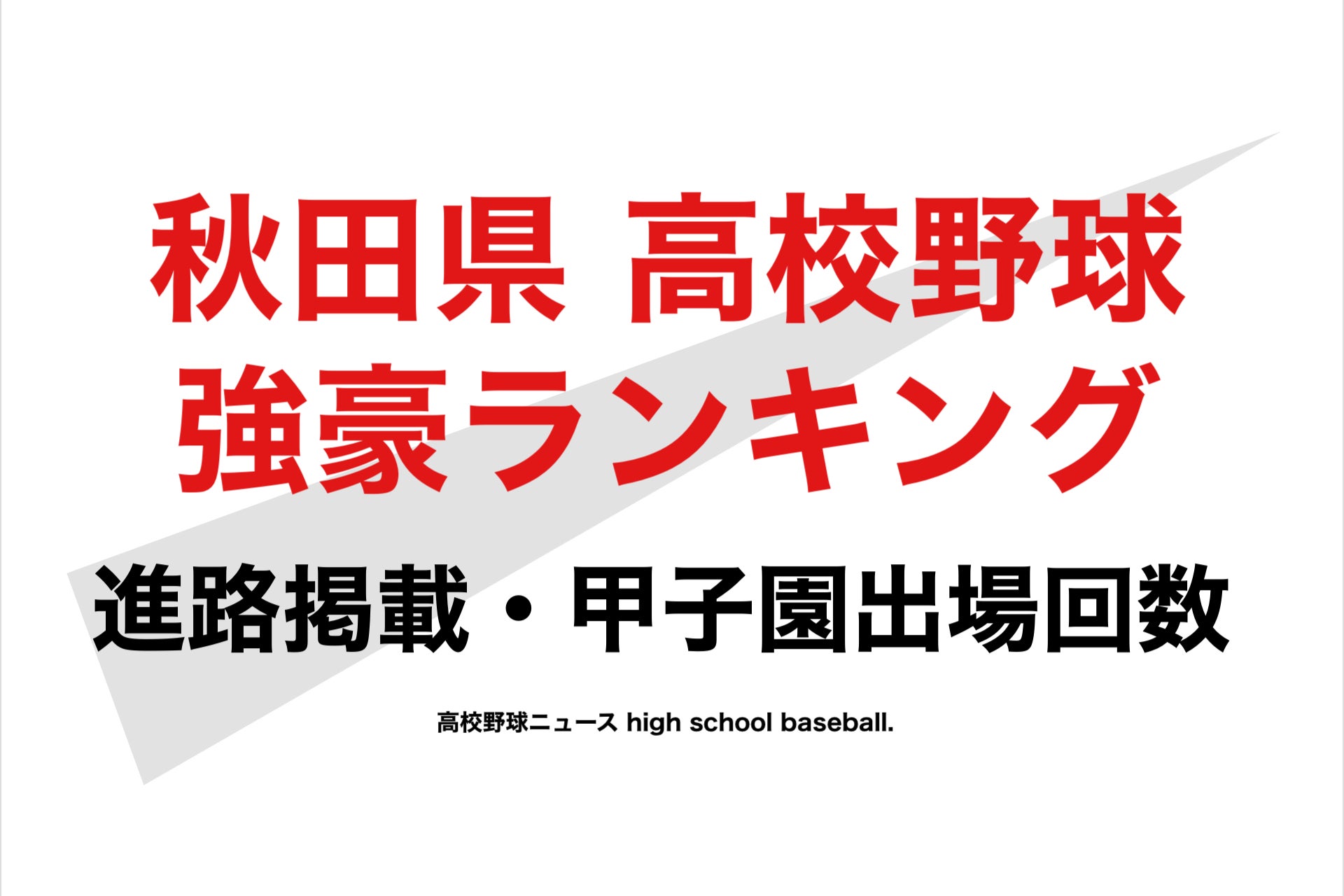 秋田 県 高校 野球
